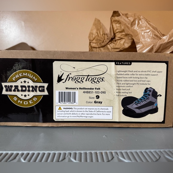 NEW Frogg Toggs Women's Hellbender Wading Boots Felt Sole w/ Bonus Wading Socks - Picture 6 of 8